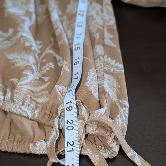 Loft Floral Side Tie Bubble Top - Picture 9 of 16